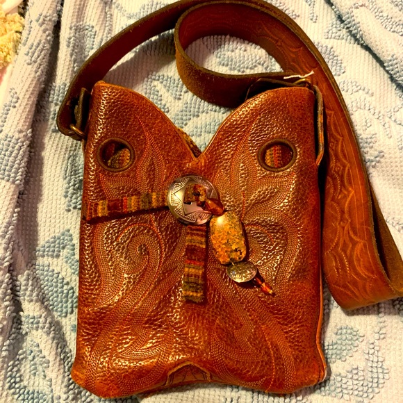 Unique Vintage Handbags - Leather Boot Bag